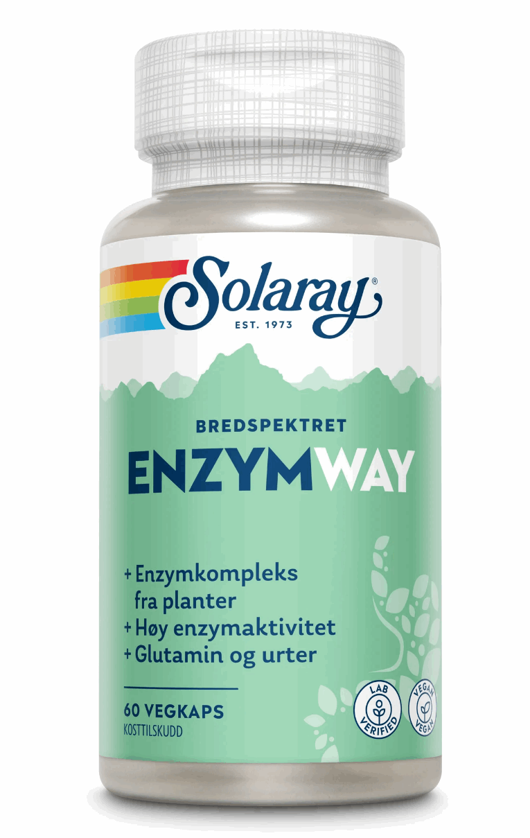 Solaray vegan enzymway 60 kapsler