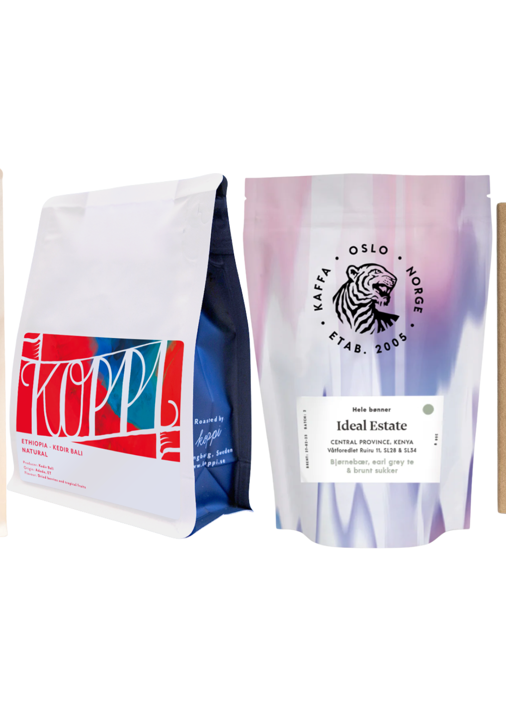 Kaffe lysbrent hele bønner 250gr