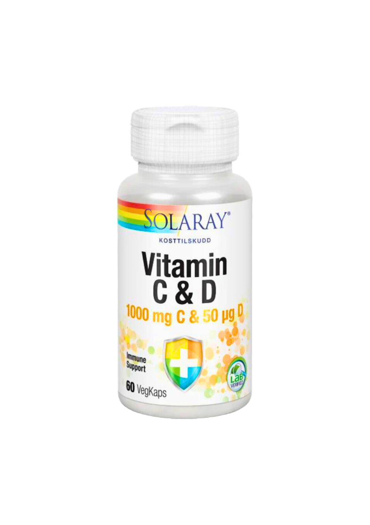 Solaray vitamin C & D kapsler